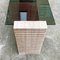 Italian Modern Travertine and Smoked Glass Console, 1970s 6