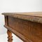 Italienischer Holztisch mit 2 Schubladen und gedrechselten Beinen, 1800er 11