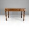 Italian Wooden Table with 2 Drawers and Turned Legs, 1800s, Image 2