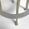 Italian Brutalist High Stools in Aluminum and Black Leather, 1940s, Set of 2, Image 14