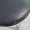 Italian Brutalist High Stools in Aluminum and Black Leather, 1940s, Set of 2 6