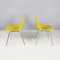 American Yellow Shell Chairs attributed to Charles & Ray Eames for Herman Miller, 1970s, Set of 2 3