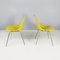 Chaises Shell Jaunes, États-Unis attribuées à Charles & Ray Eames pour Herman Miller, 1970s, Set de 2 3