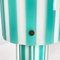 Lampada da terra Mid-Century in vetro bianco e azzurro con metallo, Italia, anni '50, Immagine 17