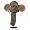 Bamileke Elephant Mask with White Trade Beads Embroidery, Image 1