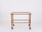 Mid-Century Italian Bar Cart in Walnut and Glass attributed to Cesare Lacca for Cesare Lacca, Italy, 1960s 2