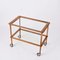 Mid-Century Italian Bar Cart in Walnut and Glass attributed to Cesare Lacca for Cesare Lacca, Italy, 1960s, Image 8