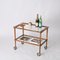 Mid-Century Italian Bar Cart in Walnut and Glass attributed to Cesare Lacca for Cesare Lacca, Italy, 1960s 11