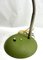 Lámpara de mesa ajustable vintage en verde atribuida a Sis, años 50, Imagen 7