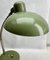 Lámpara de mesa ajustable vintage en verde atribuida a Sis, años 50, Imagen 5