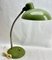 Lámpara de mesa ajustable vintage en verde atribuida a Sis, años 50, Imagen 9