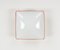 Mid-Century Square Murano Glass Ceiling Light attributed to Leucos, Italy, 1970s 9