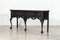 Large English Grain Ebonised Oak Dresser Base, 1870s 4