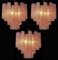 Pink Alabaster Murano Glass Tronchi Chandeliers, 1980s, Set of 2, Image 13