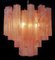 Pink Alabaster Murano Glass Tronchi Chandeliers, 1980s, Set of 2, Image 7