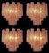 Pink Alabaster Murano Glass Tronchi Chandeliers, 1980s, Set of 2 11