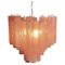 Pink Alabaster Murano Glass Tronchi Chandeliers, 1980s, Set of 3, Image 3