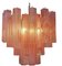 Pink Alabaster Murano Glass Tronchi Chandeliers, 1980s, Set of 3, Image 15
