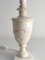 Neoclassical White Florentine Alabaster Table Lamp with Leaf Relief, Italy 15