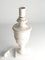 Neoclassical White Florentine Alabaster Table Lamp with Leaf Relief, Italy 13