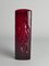 Swedish Red Devil Triangular Glass Vase by Christer Sjögren for Lindshammar, 1960s, Image 3