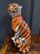 Escultura de tigre de cerámica pintada a mano, años 70, Imagen 4
