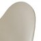 Grande Chaise Swan en Cuir Blanc de Arne Jacobsen 7