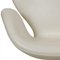 Tall Swan Chair in White Leather from Arne Jacobsen, Image 11