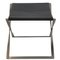 PK-91 Stool in Black Aura Leather from Poul Kjærholm 2