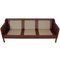 Sofá de 3 plazas 2213 tapizado en cuero Mokka Bizon, Imagen 15