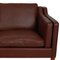 2213 3-Sitzer Sofa mit Bezug aus Mokka Bizon Leder 8