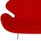 Sofá Swan de tela roja de Arne Jacobsen, Imagen 10