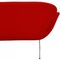 Canapé Swan en Tissu Rouge par Arne Jacobsen 16