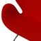 Canapé Swan en Tissu Rouge par Arne Jacobsen 5