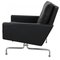 PK-31/1 Lounge Chair in Black Leather by Poul Kjærholm, 1980s, Image 4