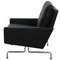 Sillón Pk-31 tapizado de cuero anilina negro de Poul Kjærholm, años 70, Imagen 4