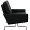 PK-31 Lounge Chair in Black Aniline Leather by Poul Kjærholm, 1970s, Image 2