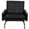 Sillón Pk-31 tapizado de cuero anilina negro de Poul Kjærholm, años 70, Imagen 1