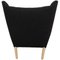 Papa Bear Chair in Dark-Grey Hallingdal Fabric from Hans Wegner, 1980s 3