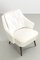Vintage White Cocktail Armchair, Image 12