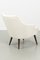 Vintage White Cocktail Armchair, Image 4