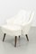 Vintage White Cocktail Armchair, Image 1