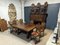 Renaissance Style Dining Set in Solid Walnut, Set of 10 2