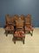 Renaissance Style Dining Set in Solid Walnut, Set of 10, Image 16