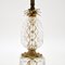 Vintage French Crystal Glass and Brass Table Lamp, 1950s, Image 6