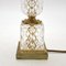 Vintage French Crystal Glass and Brass Table Lamp, 1950s 7