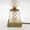 Vintage French Crystal Glass and Brass Table Lamp, 1950s, Image 7
