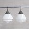 Large Antique French Opaline Glass Pendant Lights, 1920s, Set of 3, Image 1