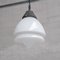 Large Antique French Opaline Glass Pendant Lights, 1920s, Set of 3 4