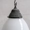 Large Antique French Opaline Glass Pendant Lights, 1920s, Set of 3 9